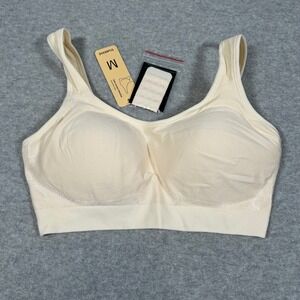 Truekind Daily Comfort Wirefree Shaper Bra Womens Medium‎ Beige Comfort Support